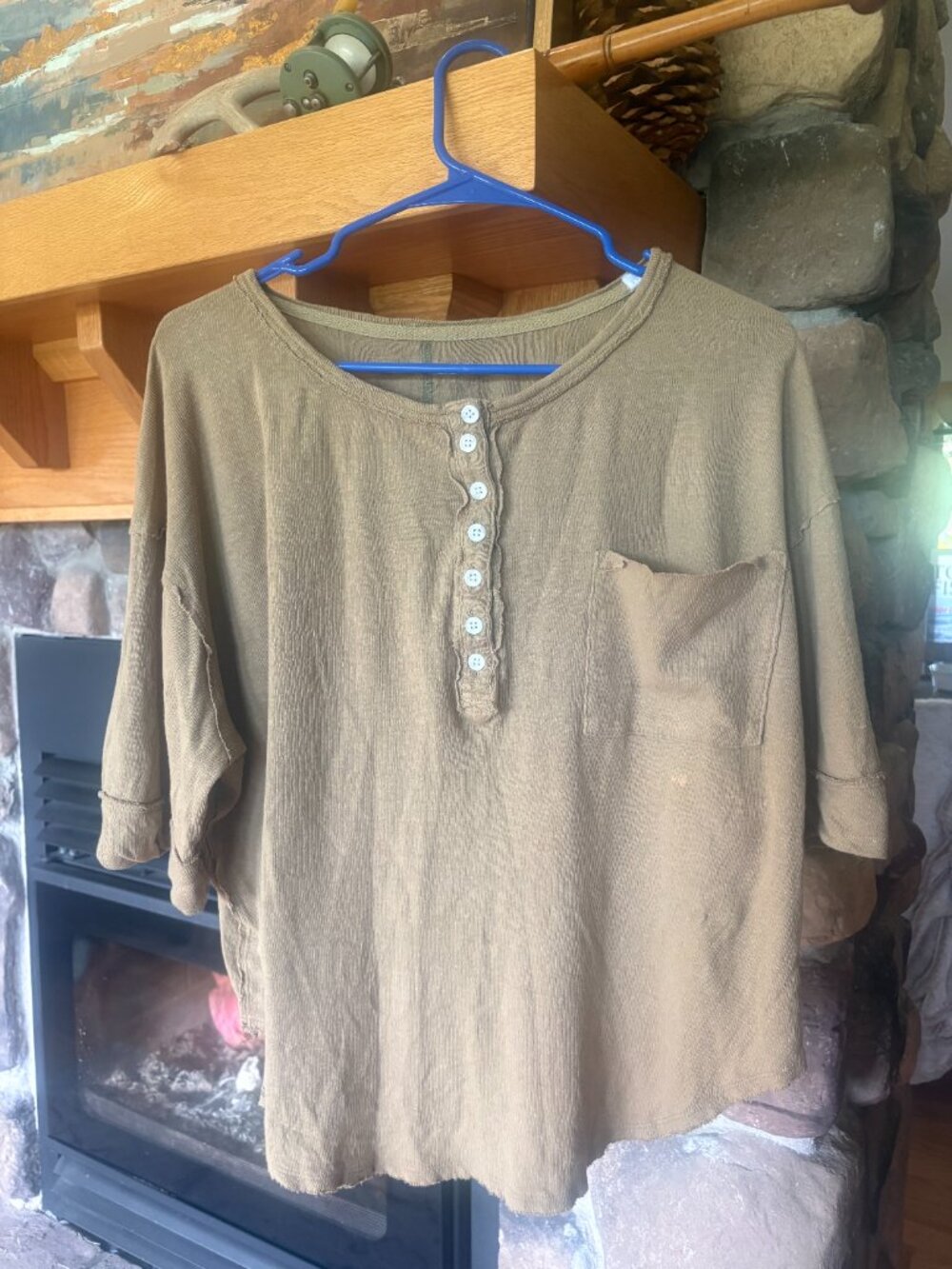 Free People Cool Baby pullover, with buttons, no tag though, m?